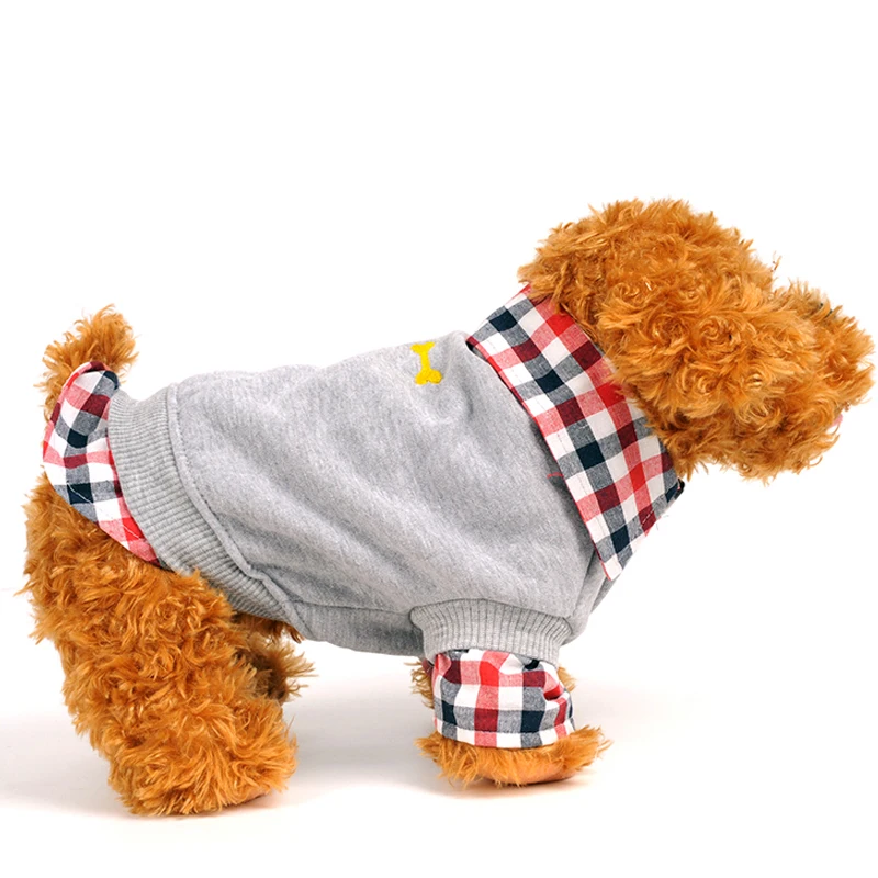 Abrigos a cuadros para perros pequeños, chaquetas transpirables, Polo para cachorros, camiseta para mascotas, ropa para Chihuahua, 2 colores - imagen 5