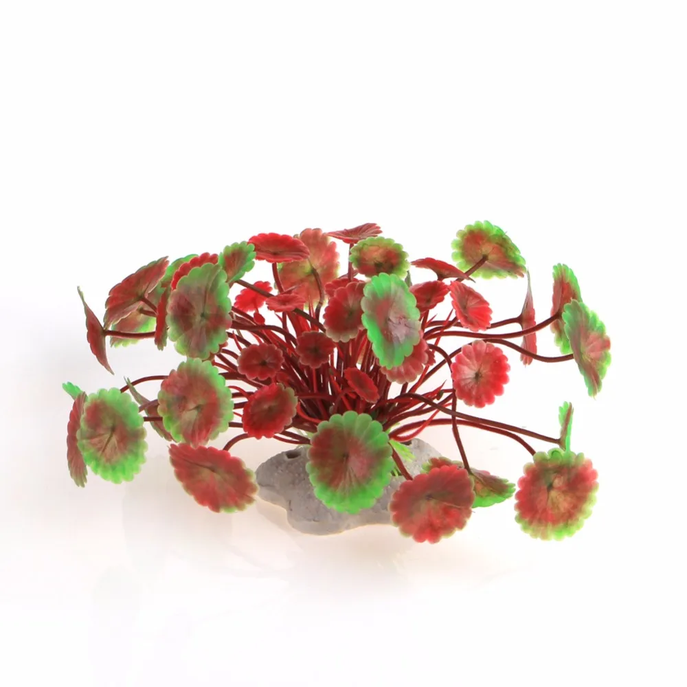 Decoración de acuario con flores y plantas - accesorios de pecera - imagen 4