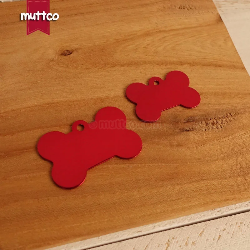 Etiqueta de identificación de metal para perro, etiqueta de identificación de nombre en blanco, número de teléfono, hueso afilado, 10 colores, precio bajo, DIT-025, 10 unidades por lote - imagen 3