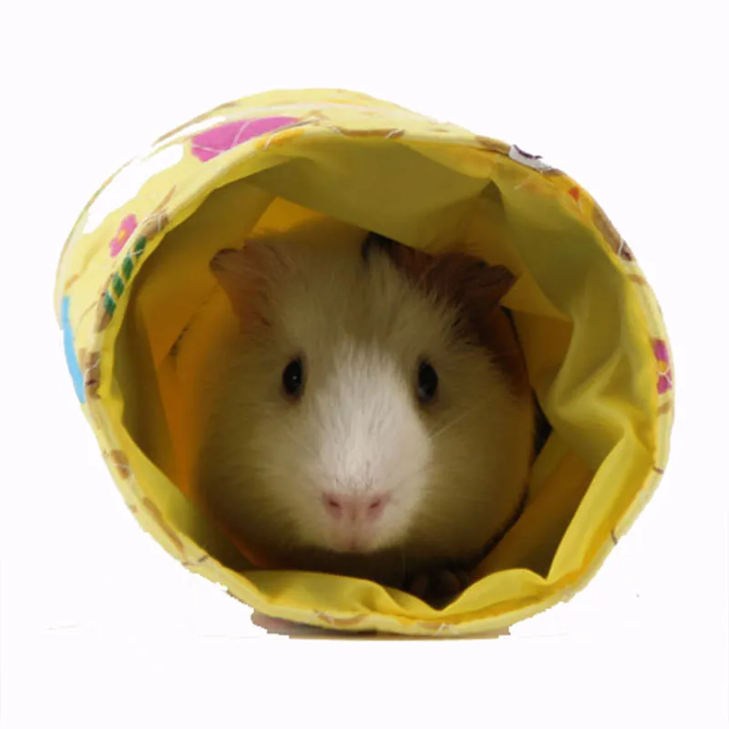 OnnPnnQ Hamster Guinea Squirrel Tunnel Toy Bird Cage Bed Hedgehog Chinchilla House Cave Samll Animals Accessories Pet Supplies6