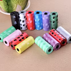 Bolsas biodegradables para excrementos de perro con dispensador