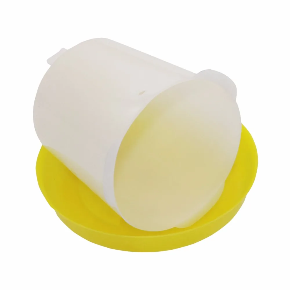 Cubo de agua para pollo, bebedero automático para pollitos, gallina, gallo, gallina, aves de corral, codorniz, Paloma, suministros de alimentación, 17x14cm, 1KG - imagen 5
