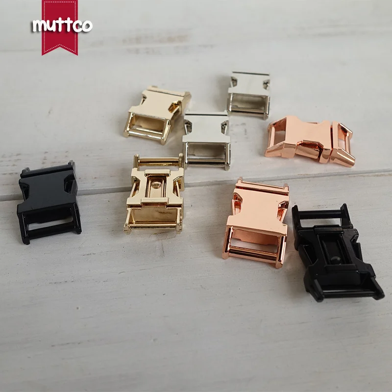 50pcs/lot DIY dog collar accessory 15,20,25,30mm webbing backpack quick-release buckle zinc alloy pet puppy supplies 4 colors - imagen 5