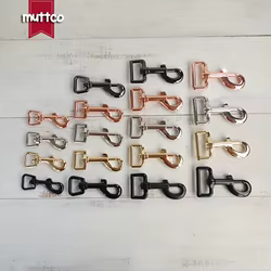 Kit de herrajes para fabricar correas de perro con cierres giratorios