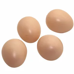 Huevos falsos decorativos realistas para gallinero y nido – 20 uds