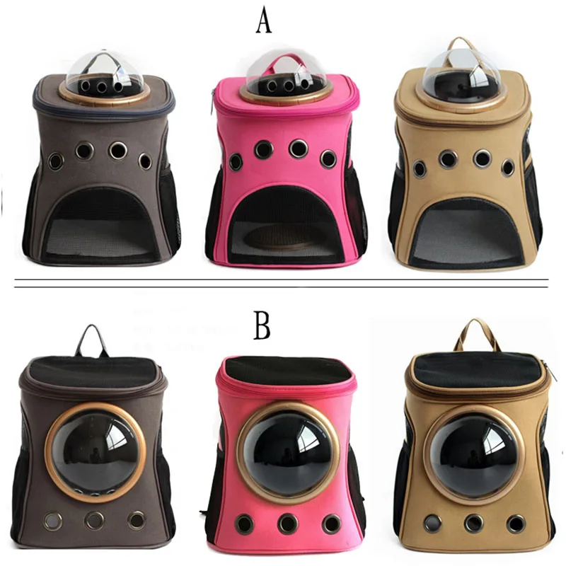 Cápsula espacial de lona de alta calidad, mochila para coche y gato, ventana de burbujas para gatito, cachorro, portadores para perros pequeños, bolsas de viaje al aire libre - imagen 2