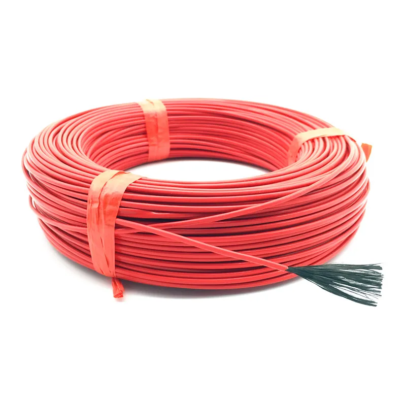 Alambre calentador cálido para invernadero, equipo de calefacción para granja de verduras, Material rojo, manta eléctrica de fibra de carbono de 24k, 100 M - imagen 4
