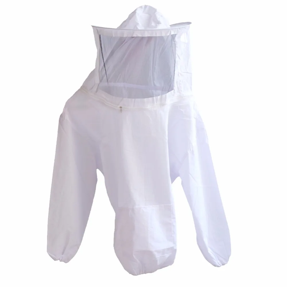Ropa protectora para apicultor con velo negro y sombrero, suministros de alimentación de insectos y abejas blancas, herramientas de apicultura, 1 ud. - imagen 5
