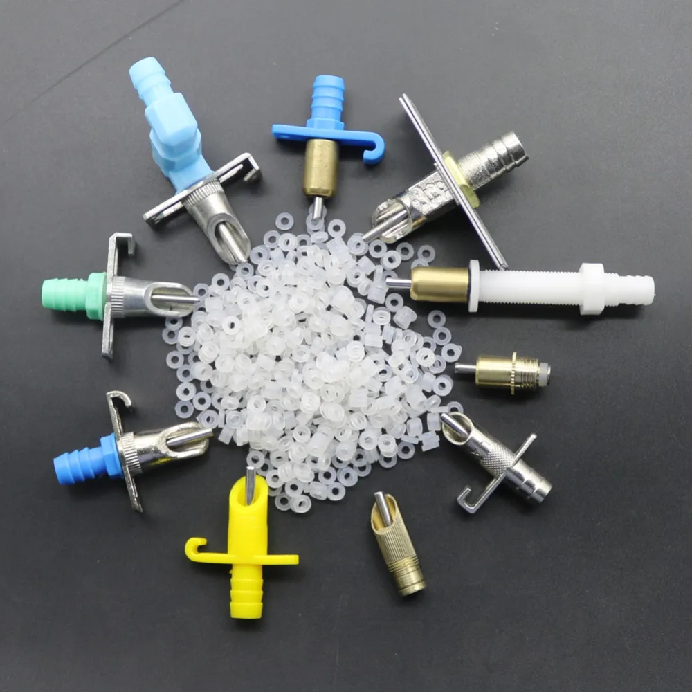 Alfombrilla de goma para bebedero de conejos, accesorios para bebedero de animales, pollo, pájaro, anillo de goma, equipo de alimentación de aves de corral, 200 piezas - imagen 5