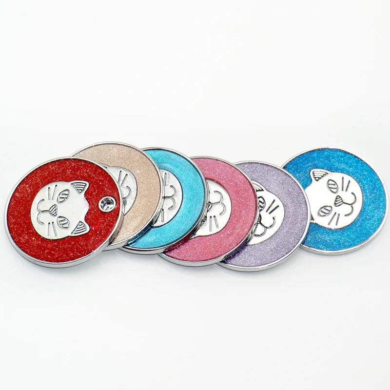 Venta al por mayor, 100 Uds., etiquetas para perros y mascotas, llaveros redondos con nombre de identificación personalizado en blanco para gatos y cachorros, accesorios para Collar, grabado personalizado antipérdida - imagen 5