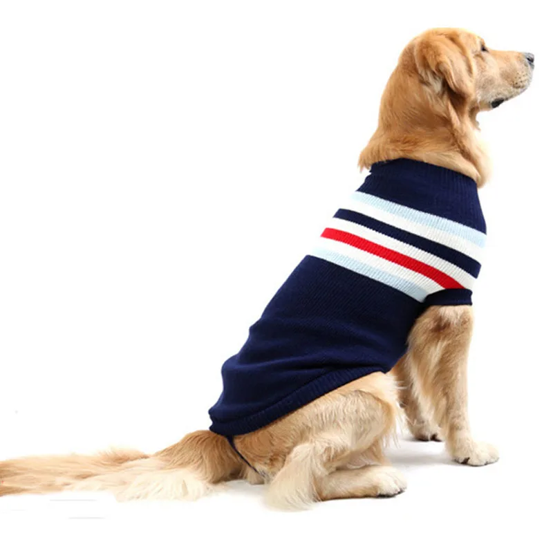 Large Dog Sweater Labrador Golden Retriever Jumper Knitted Sweaters For Big Dog Clothes Winter Puppy Sweater Knit Apparel #8-#28 - imagen 2