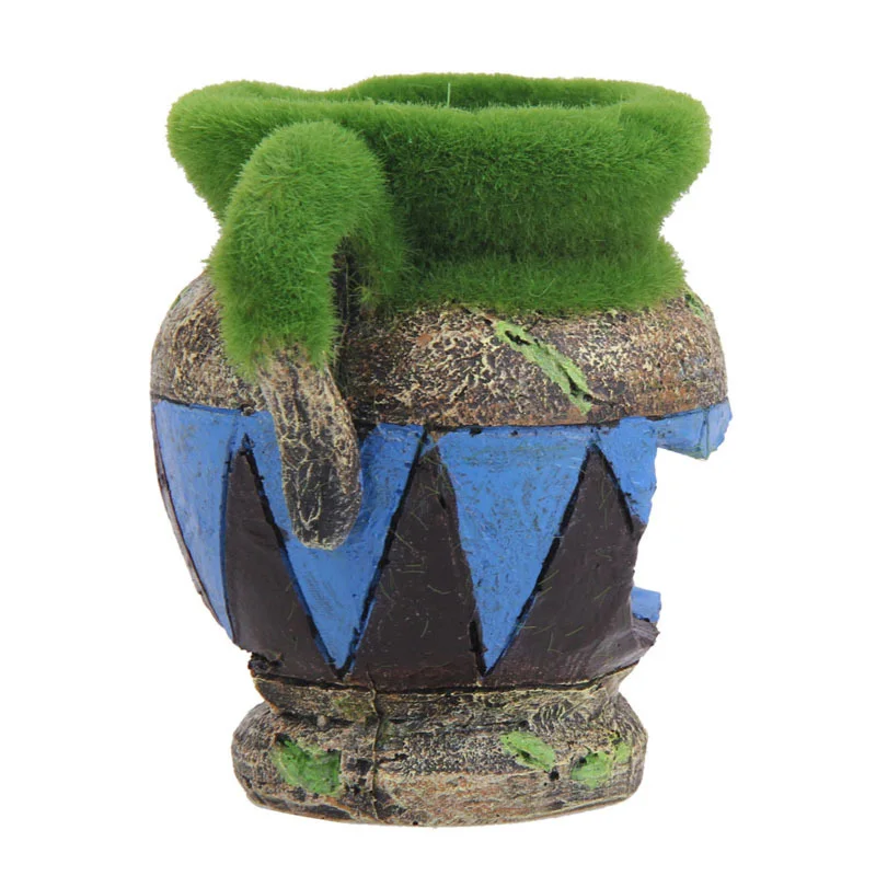 Jarrón de acuario de resina Vintage, adorno de casa, refugio de pecera, cueva, decoración de acuario para peces, Reptiles, figuritas de fondo - imagen 4