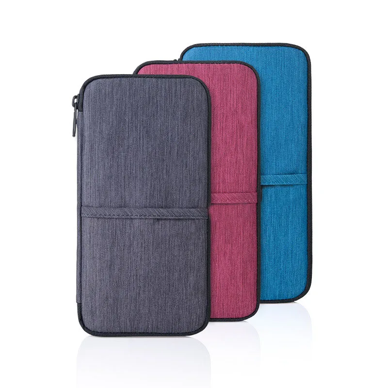 Bolsa de almacenamiento multifuncional a prueba de agua para uso doméstico y de viaje, almacenamiento para tarjetas de pasaporte, monedas, cierre con cremallera, herramientas organizadoras - imagen 4