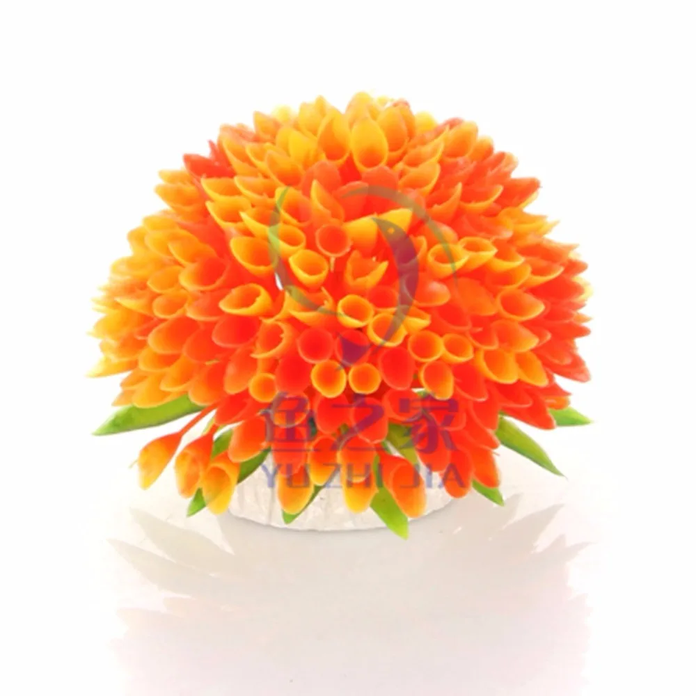 1 Uds. De hierba de plástico de alta calidad, adorno de plantas de acuario, decoración, 6 colores, hierba de agua para pecera, decoración de adorno de acuario - imagen 3