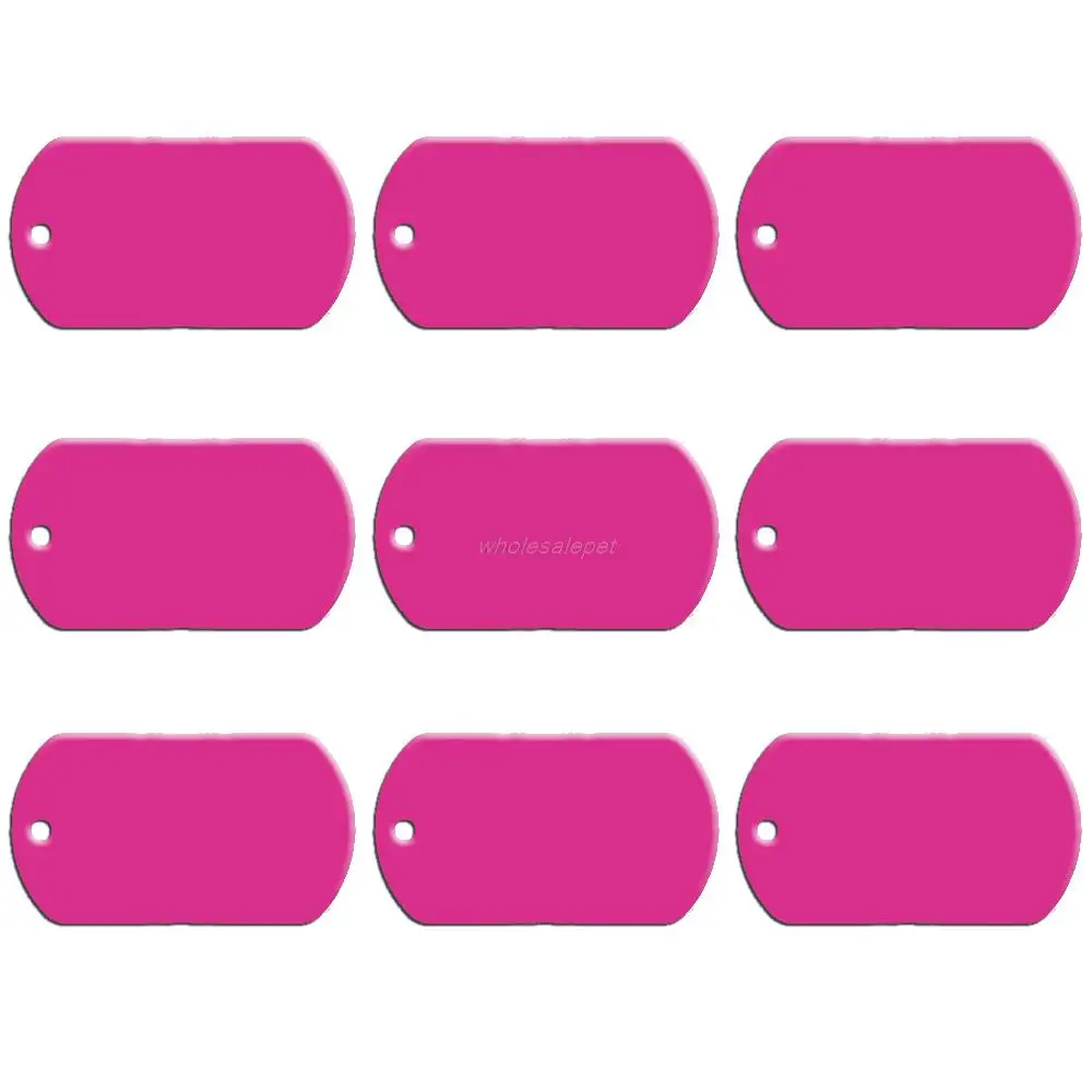 Etiqueta de identificación de perro militar personalizada, etiquetas de nombre de perro personalizadas, número de teléfono de gato, 2 lados, No se ofrece servicio de grabado, 20 piezas por lote - imagen 5