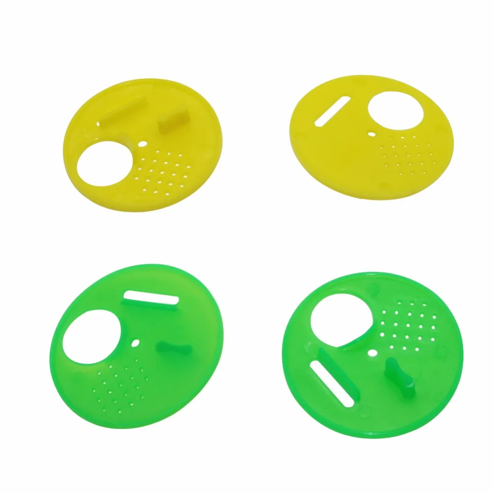 Herramientas de apicultura, puerta redonda de plástico para colmena, salida de abeja individual, ventilación de entrada, puerta de ventilación, colmena, suministros de puerta de nido, 5 uds. - imagen 5