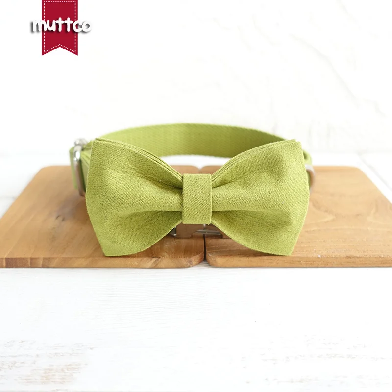 MUTTCO Collar de perro antipérdida de diseño propio al por menor personalizado THE CANDY GREEN collar o correa de perro de poliéster satinado y nailon 5 tamaños UDC030 - imagen 4