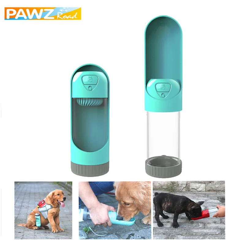 Botella de agua portátil con filtro para perro, tazón de viaje para cachorro y gato, dispensador de agua al aire libre para mascotas, alimentador para perros, 300ml - imagen 2