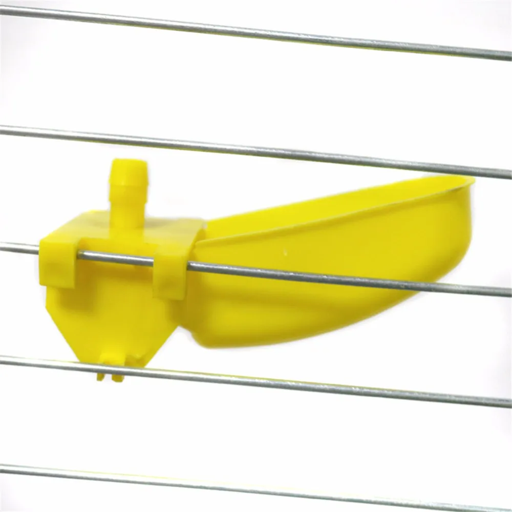 50 juegos de tazas de bebedero automático para pájaros, conexión en T de 9,5mm para pollitos, codorniz, palomas, todo tipo de pájaros, agua potable - imagen 5