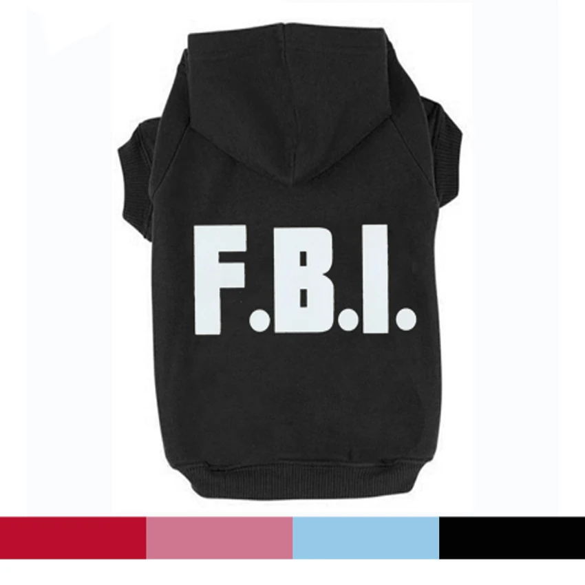 Ropa perros estampado FBI sudaderas capucha - vista principal