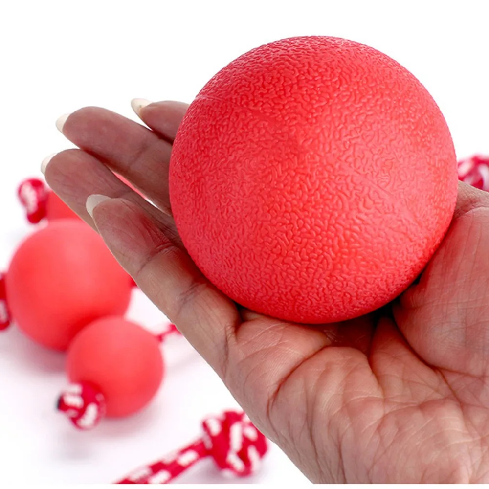 Pelota de goma sólida para perro, pelota de entrenamiento para masticar dientes, elástica, duradera, portátil, juguetes para mascotas, 4,3 cm, 5,8 cm - imagen 4