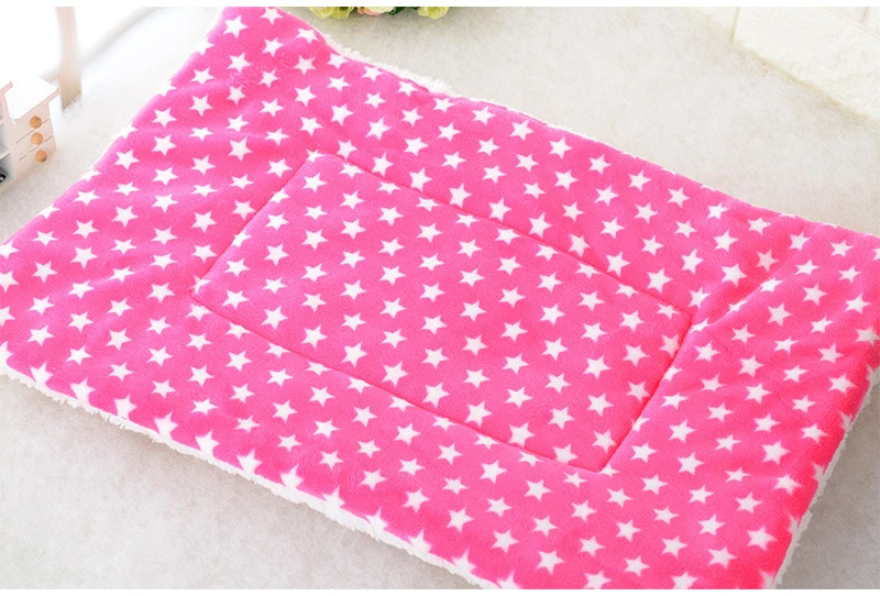 Manta de algodón suave y cálida para perros y gatos, colchoneta de descanso para mascotas pequeñas y grandes, mantas de lana, cojín transpirable para mascotas - imagen 4