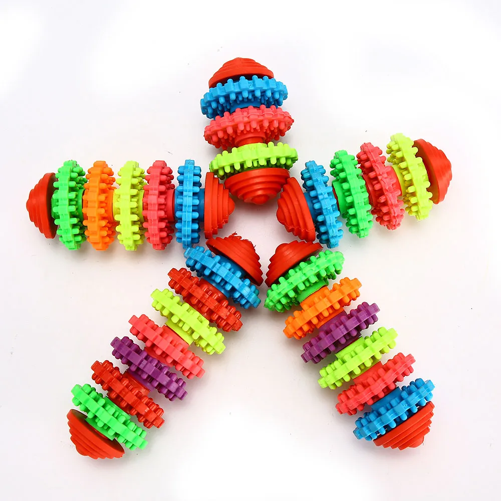 Juguete masticable de goma para perro, resistente al desgaste, interactivo para perros pequeños y grandes, juguetes de dientes limpios, accesorios para mascotas antimordeduras TY0050