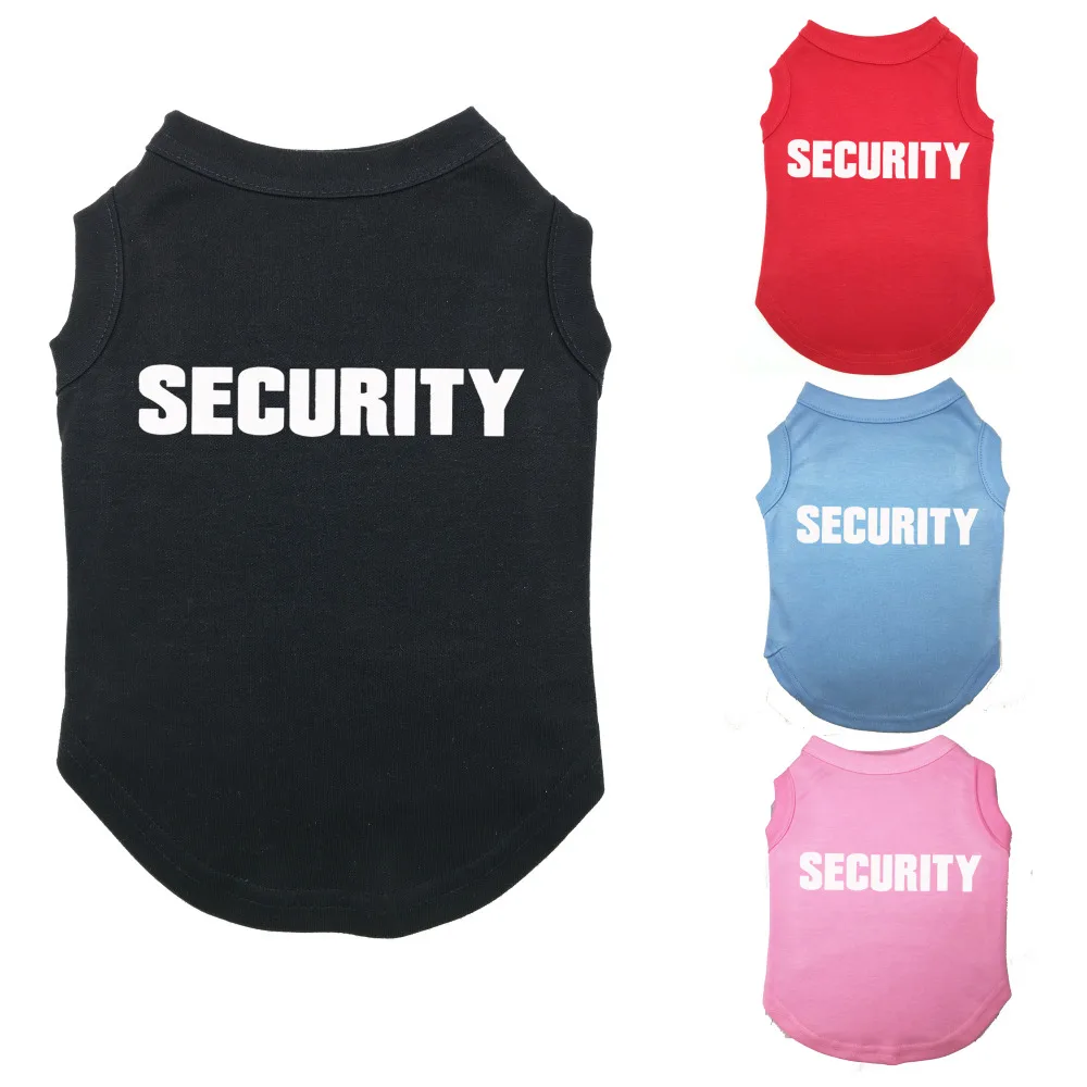 Camisetas estampadas de seguridad para mascotas, ropa barata, camisetas sin mangas de poliéster para todas las estaciones, gran oferta - imagen 2