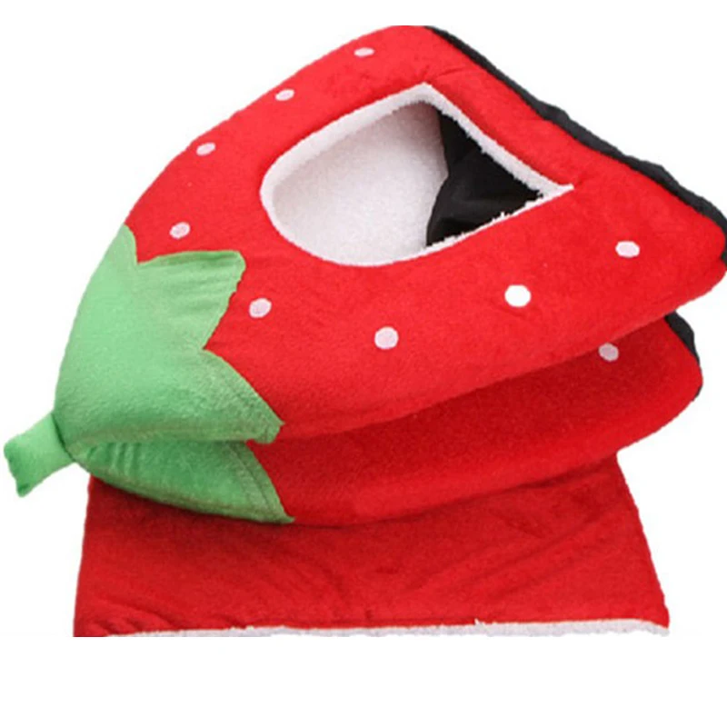 Casa para perros de alta calidad, cama grande para perros, tienda para gatos con estampado de leopardo y fresa, cojín cálido para conejos, cesta ZL03 - imagen 3