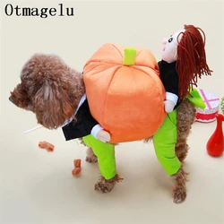 Disfraz navideño de calabaza para perros y gatos – Chaqueta capa