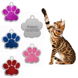 Collar identificación grabable para perro con placa de acero inoxidable