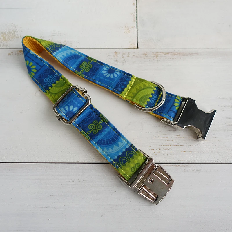 MUTTCO vende al por menor collar hecho a mano de alta calidad con pajarita THE FOLK YARAL collar para perro conjunto de correa 5 tamaños UDC024 - imagen 2