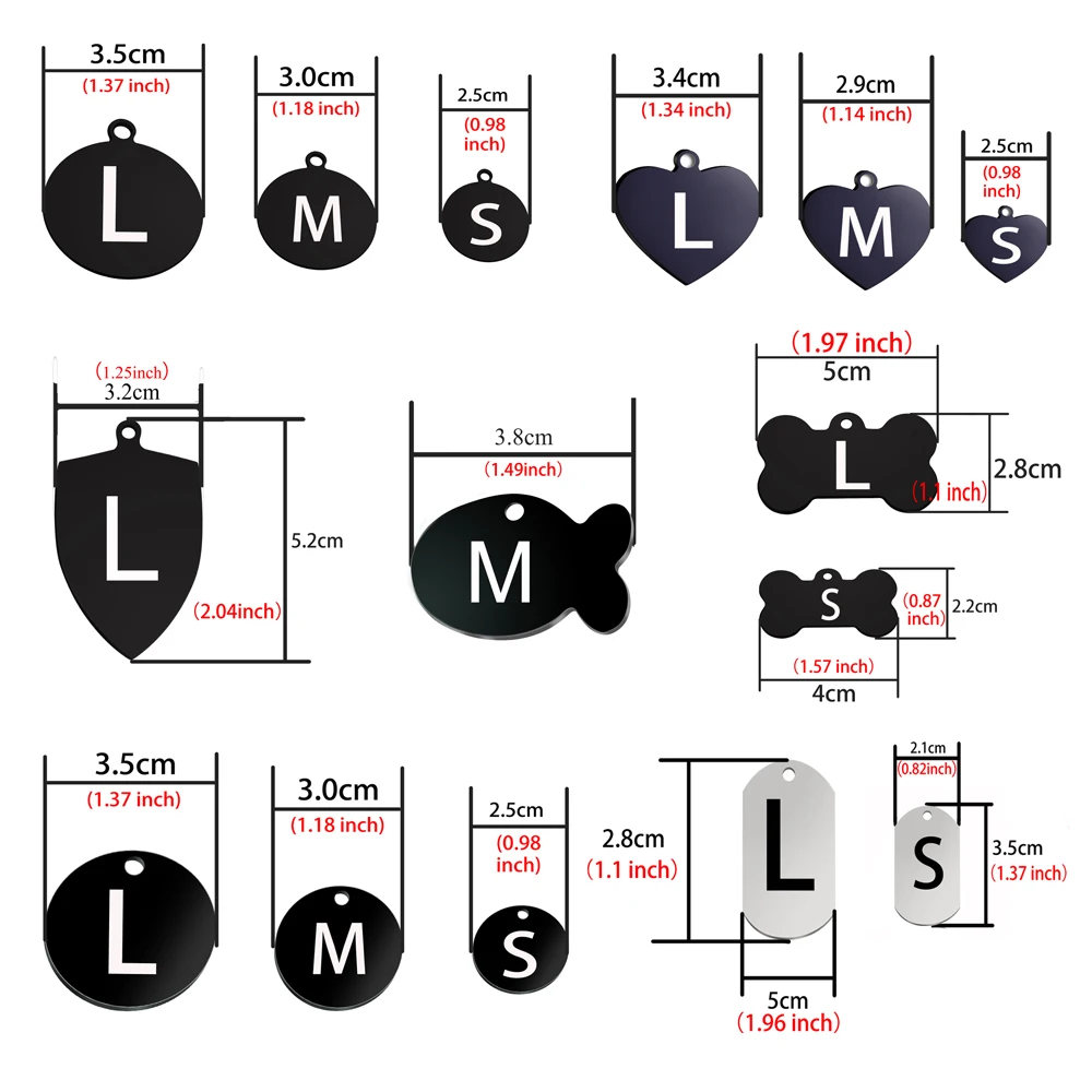 Etiquetas de identificación de gato grabadas gratis, accesorios de Collar de perro y gato personalizados de acero inoxidable, etiquetas de nombre de identificación de Collar de Mascota - imagen 2