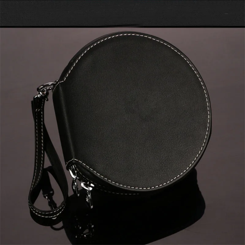 Caja de CD negra barata y portátil para coche, estuche para DVD, bolsa de almacenamiento de suministros automotrices, organizador de viaje para el hogar o el coche, soporte de CD de cuero - imagen 3