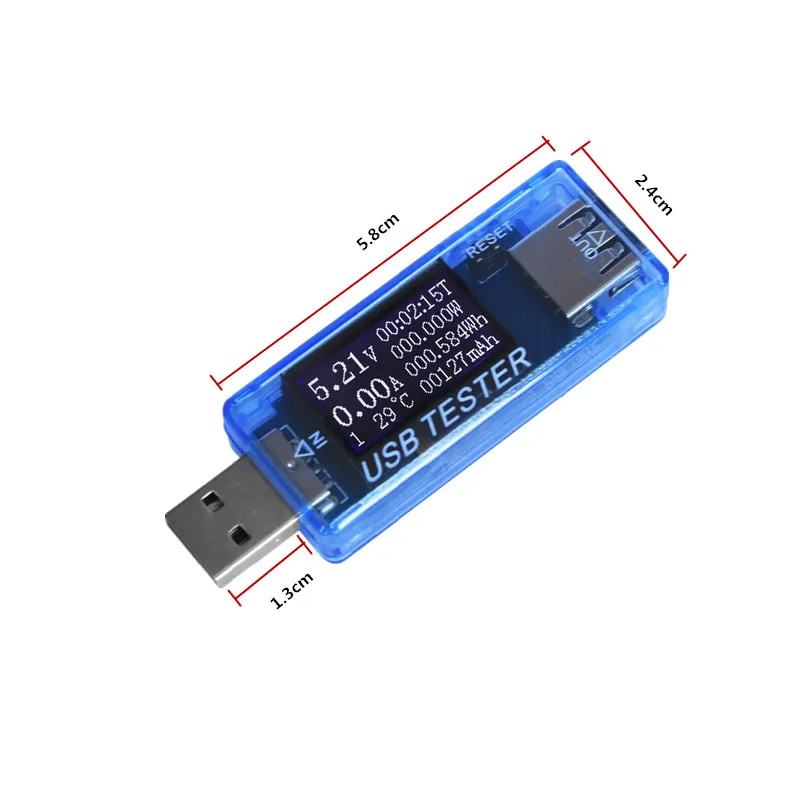 Probador USB medidor de CC 8 en 1 voltímetro Digital, voltaje de corriente, medidor de energía tipo C, Monitor de capacidad de batería externa, Detector de cargador - imagen 3