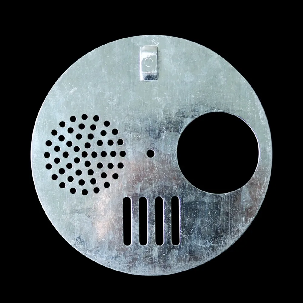 Herramienta de apicultura para colmenas grandes, utensilio redondo de Metal, con rejillas de ventilación para puerta de nido, antiescape, 10 piezas, diámetro de 12,4 cm - imagen 4