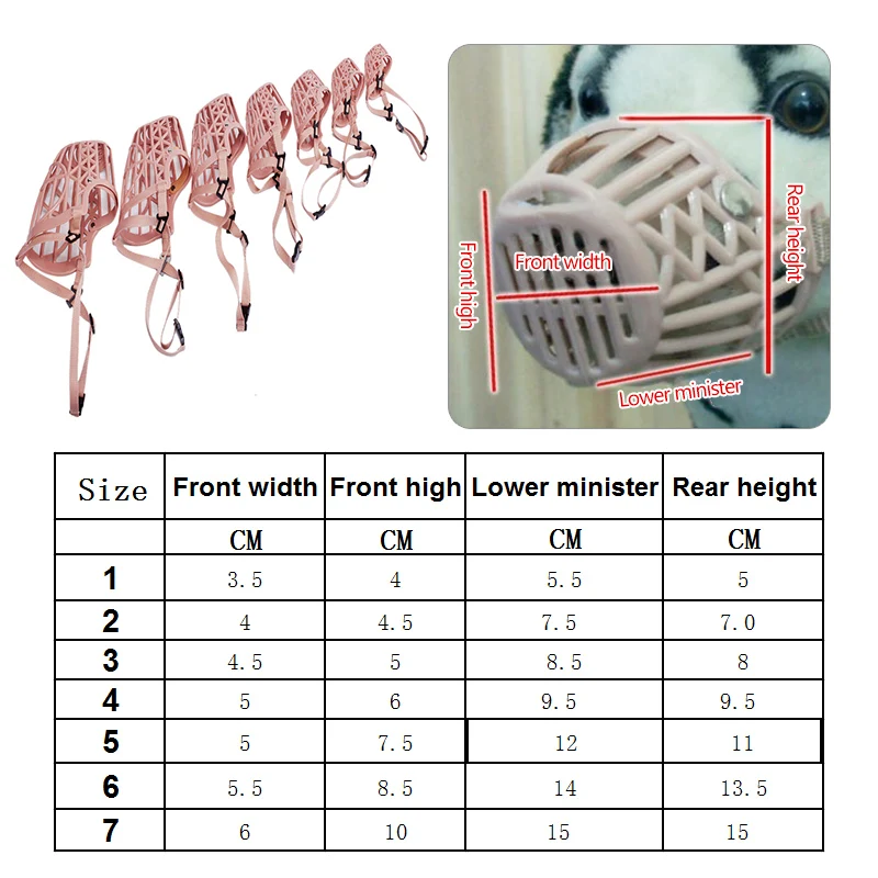 Bozal de seguridad para perros, máscara transpirable de malla antiladridos, ajustable, antimordedura