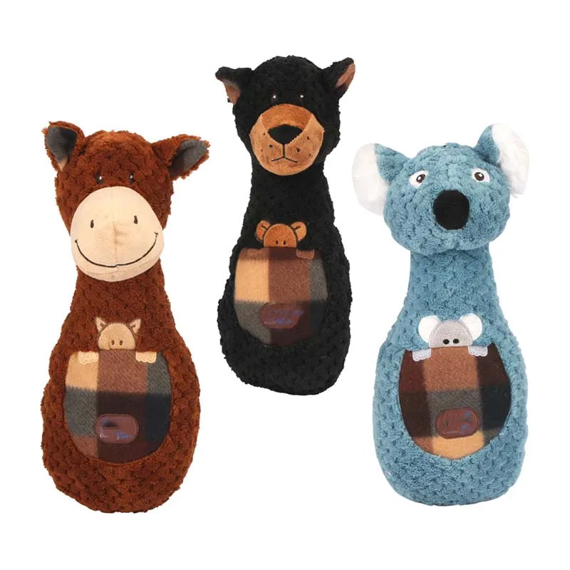 Juguete interactivo de peluche suave para perro, juguete interactivo para cachorros grandes, entrenamiento divertido, resistente a mordeduras, chirrido para masticar, suministros para mascotas - imagen 2