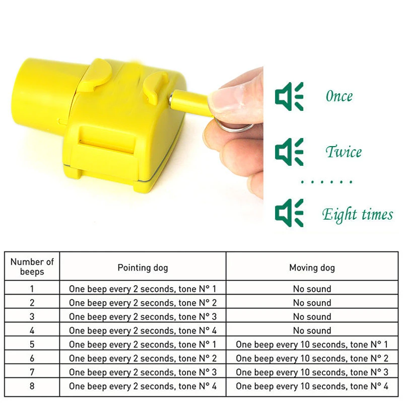 Beeper profesional para perros de caza, Collar de entrenamiento recargable para perros, equipo de entrenamiento para perros impermeable, Collar eléctrico para mascotas, pitido Clicker - imagen 5