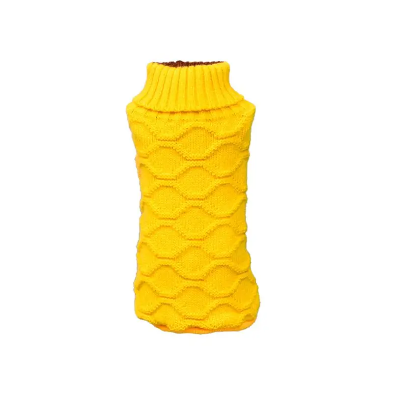 Abrigo de invierno de Navidad para perros, ropa cálida y suave, chaleco de punto para mascotas, suéter para perros pequeños y medianos, patrón clásico, 15 colores - imagen 4