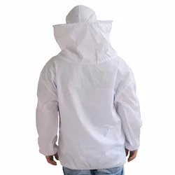 Ropa protectora para apicultor con velo negro y sombrero, suministros de alimentación de insectos y abejas blancas, herramientas de apicultura, 1 ud.