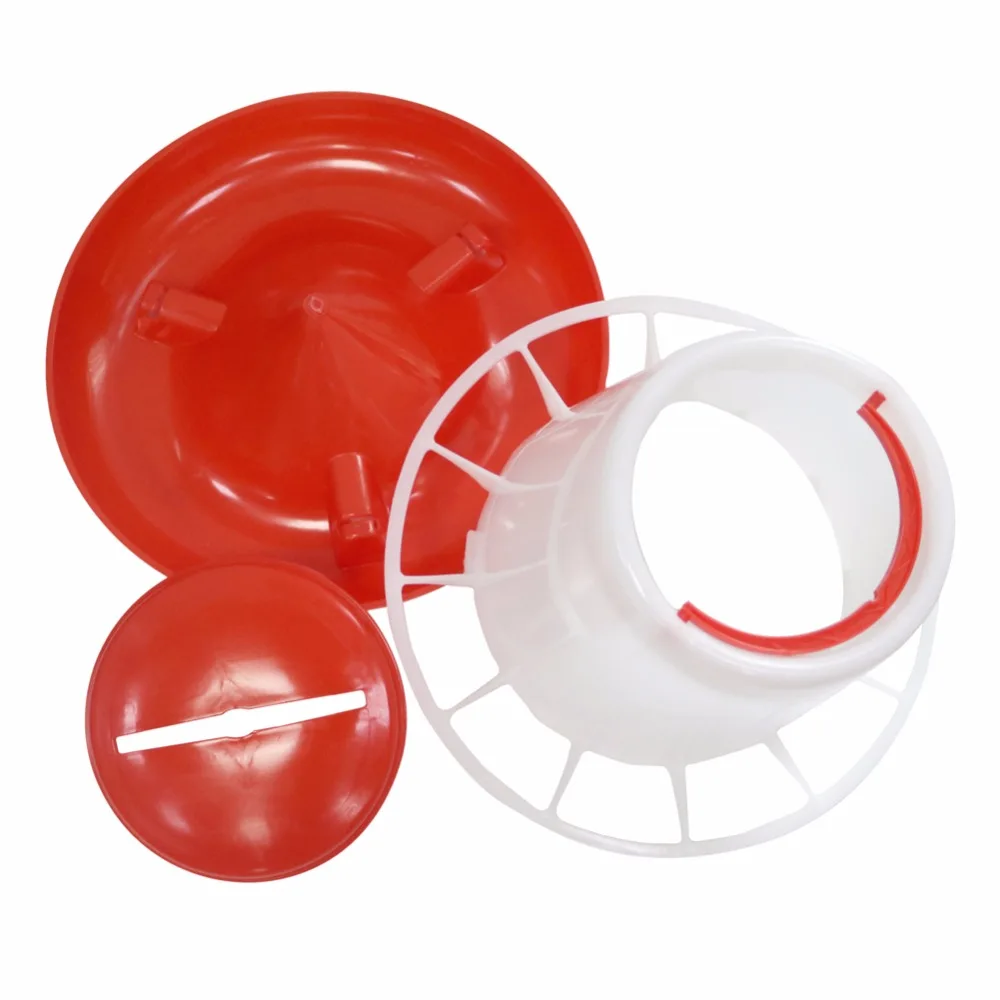 Alimentador de pollos 1,5/3/6kg alimentador automático de pollos de calidad alimentador de palomas de codorniz Cubo de alimentación de pollos herramienta de alimentación de animales de aves de corral - imagen 4