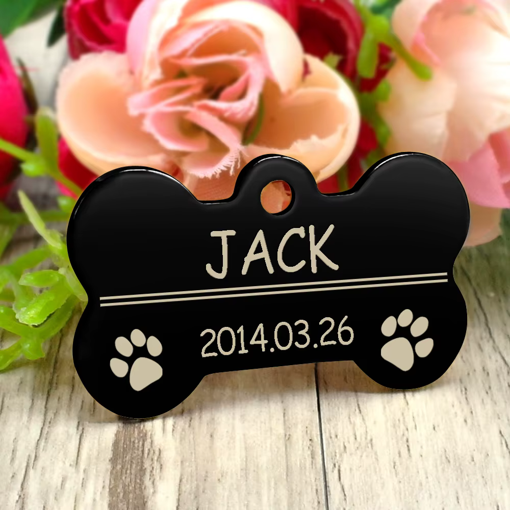 Etiqueta identificativa grabada acero inoxidable para perros y gatos - imagen 4