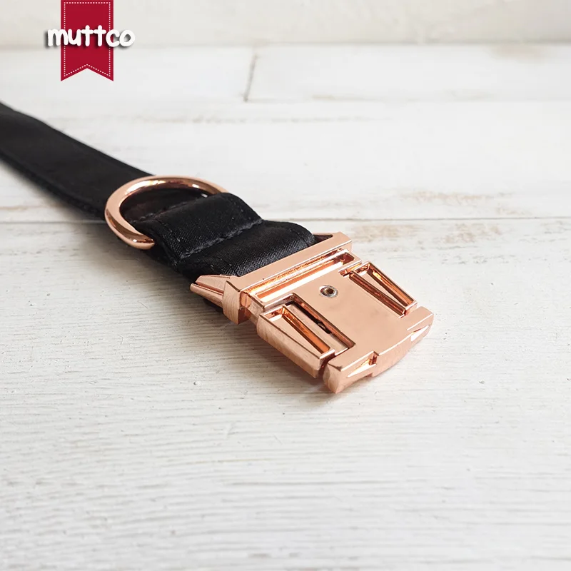 MUTTCO-collar para mascotas grabado con láser, suministros para perros, THE BLACK KNIGHT, logotipo personalizado antipérdida, placa con nombre para cachorros, 5 tamaños, UDC083 - imagen 2