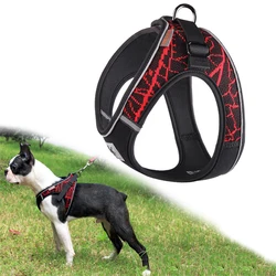 Arnés reflectante sin tirones para Bulldog y Chihuahua – Transpirable y acolchado