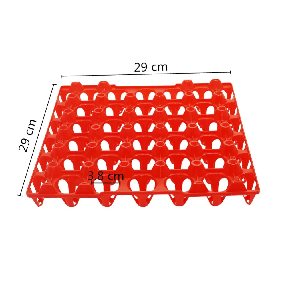 Bandeja para Huevos de 30 huevos, estante de almacenamiento, equipo de cultivo de pollos, incubadora, bandeja para huevos de 29x29x5cm, 10 Uds. - imagen 2
