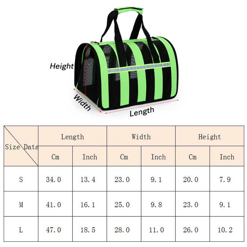 Transportín malla mascotas - Reflectante XLeiPet - imagen 2