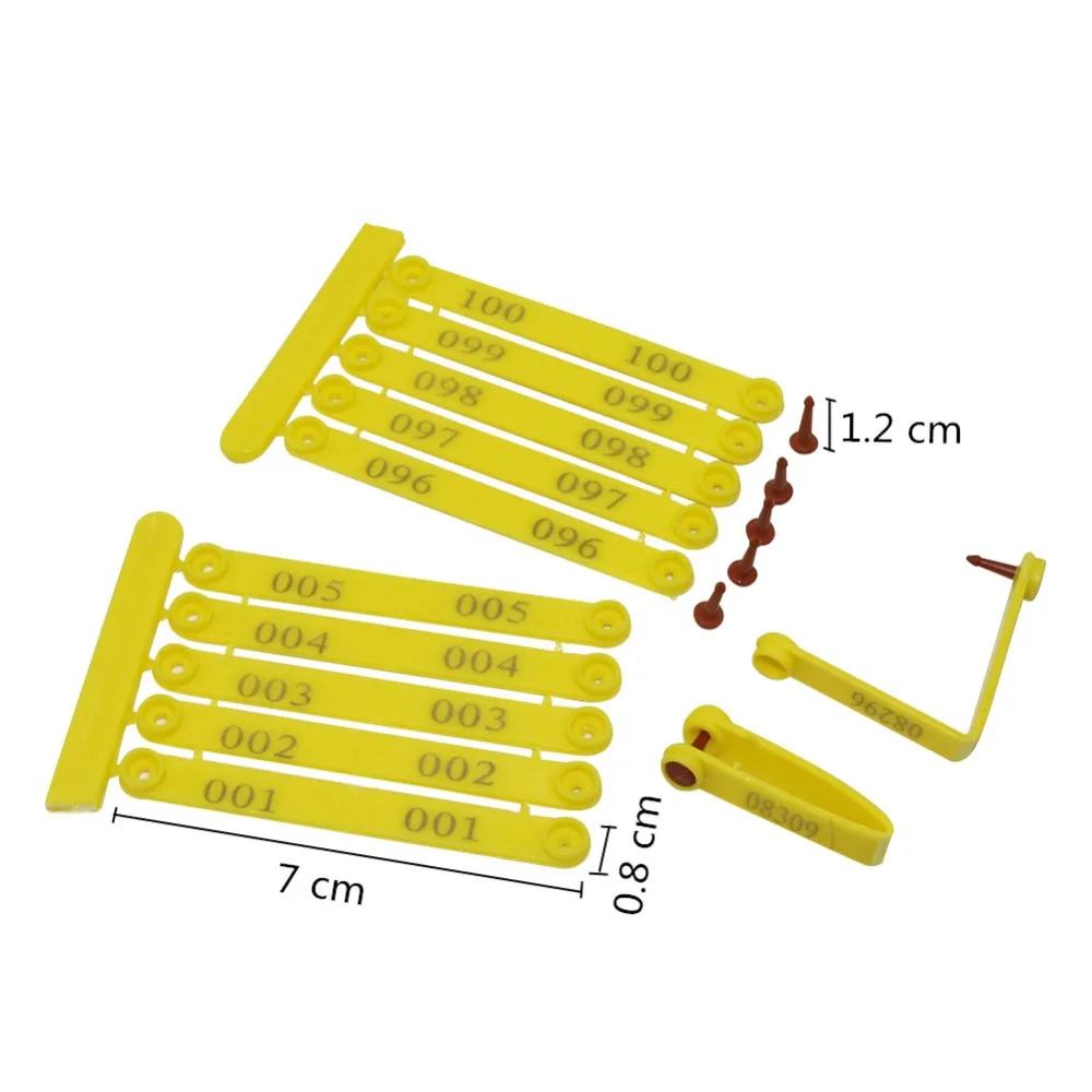 Anillo de identificación de alas de pollo, codorniz, Paloma, pato, ganso, aves de corral, 30 piezas - imagen 2