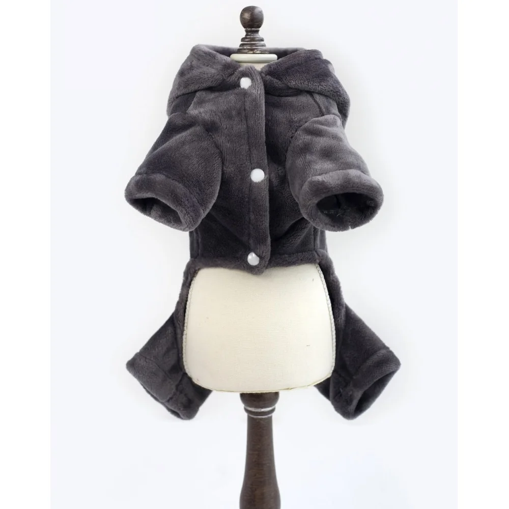 Ropa de invierno para mascotas, mono con capucha, abrigo cálido y chaqueta para perros pequeños, ropa para mascotas, S-XXL - imagen 5