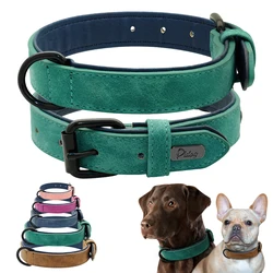 Collar acolchado de cuero para perros – Labrador, Pastor Alemán y Pitbull